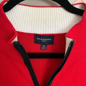Red Burberry Sweater XL